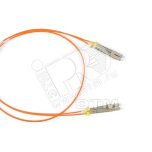 Патч-корд волоконно-оптический (шнур) MM 62.5/125 LC-LC duple* LSZH 1 м (28211)