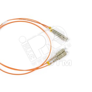 Патч-корд волоконно-оптический (шнур) MM 62.5/125 LC-SC duple* LSZH 2 м (28354) - Hyperline