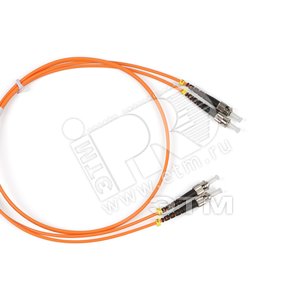 Патч-корд волоконно-оптический (шнур) MM 62.5/125 ST-ST duple* LSZH 2 м - Hyperline