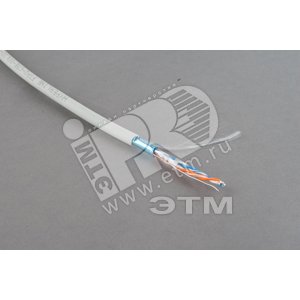 Витая пара экран FTP категория 5 2 пары 24 AWG одножильный LSZH (500м) (41479)