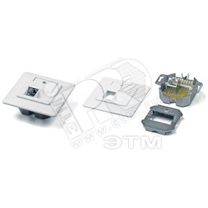 Розетка RJ-45 одинарная категория 6 внутренняя - Hyperline