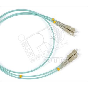 Патч-корд волоконно-оптический (шнур) MM 50/125(OM4) SC-SC duple* LSZH 1 м