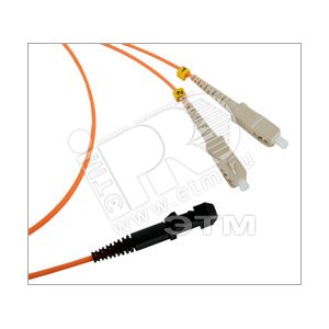 Патч-корд волоконно-оптический (шнур) MM 62.5/125 SC-MTRJ(мама) duple* LSZH 1 м (28483)