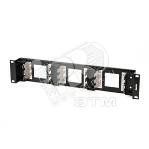 Рама 19 дюймов KR-19-FRAME-CON-90 для крепления 9-и плинтов типа Krone 2U углубленные - Hyperline