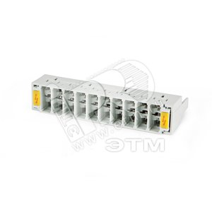 Кассета для грозоразрядников на 10 пар - Hyperline