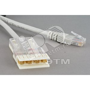 Патч-корд 110 тип - RJ-45 4 пары Cat.5e 1 м - Hyperline
