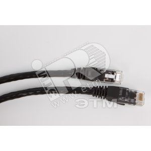 Патч-корд UTP Cat.6 3 м черный - Hyperline
