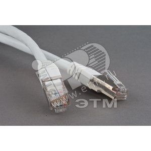 Патч-корд STP Cat.5е 0.5 м белый экранированный - Hyperline