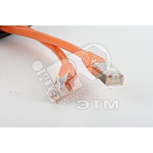 Патч-корд STP Cat.6 1.5 м оранжевый экранированный - Hyperline
