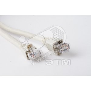 Патч-корд FTP Cat.6a 10G 1 м серый экранированный - Hyperline