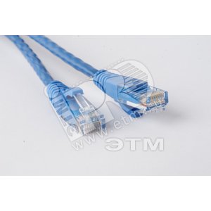 Патч-корд UTP Cat.5е 2 м синий - Hyperline