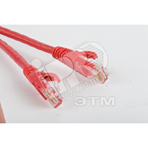 Патч-корд UTP Cat.5е 10 м красный - Hyperline