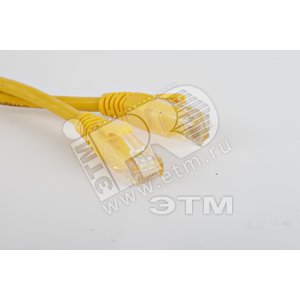 Патч-корд UTP Cat.5е 3 м желтый - Hyperline