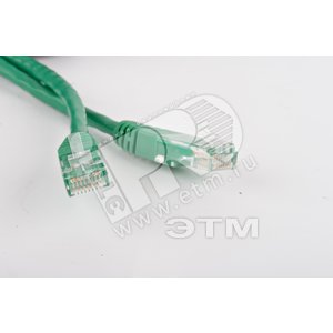 Патч-корд PC-LPM-UTP-RJ45-RJ45-C5e-1M-GN UTP Cat.5е 1 м зеленый - Hyperline