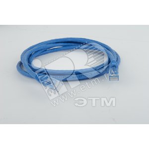 Патч-корд UTP Cat.6 0.3 м синий - Hyperline