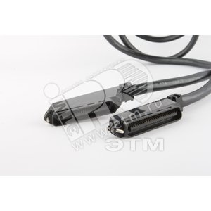 Патч-корд TELCO(папа/90) - TELCO(папа/90) категория 3 25 пар 1м черный - Hyperline