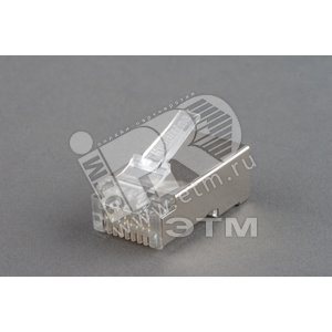 Разъем RJ-458P8C под витую пару категория 6  экранированный универсальный  100 шт (49358)