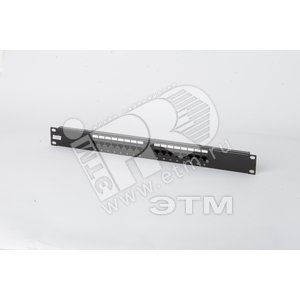 Патч-панель 19 1U 16 портов RJ-45 категория 5e Dual IDC - Hyperline
