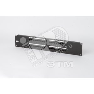 Патч-панель 19 дюймов категория 5е PP2-19-32-8P8C-C5e-110D 2U 32 порта - Hyperline