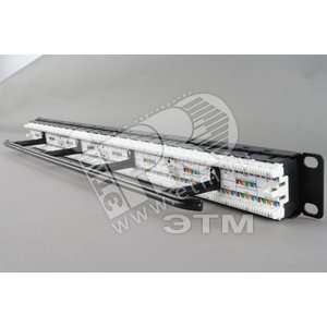 Патч-панель высокой плотности 19 1U 48 портов RJ-45 категория 6 Dual IDC (38970) - Hyperline