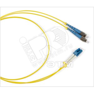 Патч-корд волоконно-оптический (шнур) SM 9/125 (OS2) FC/UPC-LC/UPC duple* LSZH 5 м (28185)