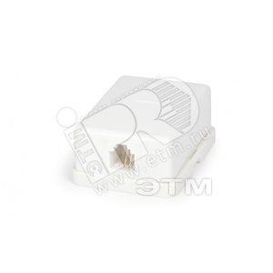 Розетка телефонная RJ-12(6P4C) SB-1-6PC-C2-WH     внешняя, белая Hyperline - Hyperline