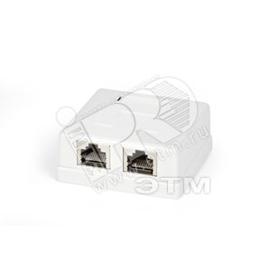 Розетка компьютерная RJ-45(8P8C) категория 5e экранированная двойная внешняя Dual IDC(110&Krone type) - Hyperline