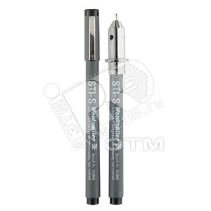 Фломастер STI Waterproof schwarz - Weidmuller
