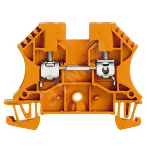 Клемма проходная, Винтовое соединение, 4 mm2, 800 V, 32 A, оранжевый  - Weidmuller