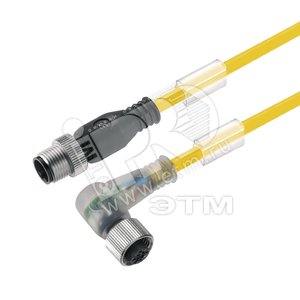Шнур соединительный SAIL-M12GM12W-4-3LW3.0UGE - Weidmueller