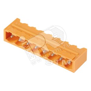 Соединитель штекерный печатной платы SL 5.08HC/14/90G 3.2SN BK BX