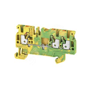 Клеммы PE, PUSH IN, 2.5 мм.кв, зеленый/желтый A3C 2.5 PE