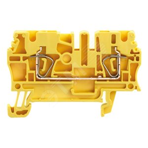 Клемма проходная ZDU 2.5 GE, Пружинное соединение, 2.5 mm2, 800 V, 24 A, желтый - Weidmuller