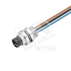 Штекер встраиваемый SAIE-M8R-3-0.5U-FP-M8 - Weidmueller