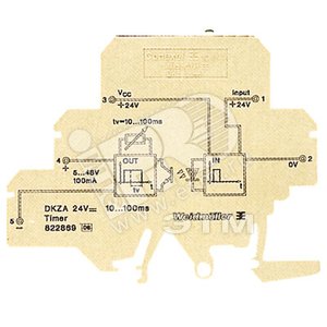 Релейный модуль DKZA DK5 24VDC 10-100MS - Weidmueller