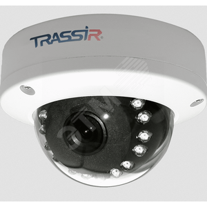 Миниатюрная купольная вандалозащищенная           TR-D3121IR1, v3 3.6 2Мп IP-камера с встроенным    микрофоном и ИК-подсветкой, 3.6мм объектив (TR-D3121IR1 v3 3.6) - Trassir