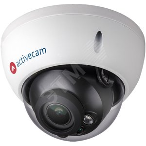 Видеокамера Видеокамера IP Купольная вандалозащищенная 4Мп объектив 2.7-12мм с мотор-зумом и автофокусом PoE/12В. Real WDR (120dB). - Trassir