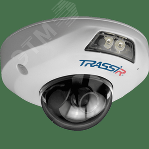 Видеокамера IP 5Мп купольнаяминиатюрная ИК-подсветка 15м IP66 (TR-D4151IR1) - Trassir