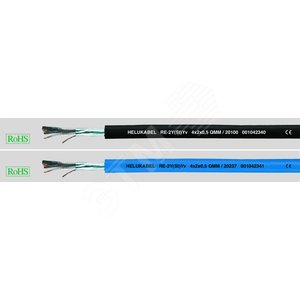 Кабели для телефонии и передачи данных RE-2Y(ST)Yv RECHNERK. (24X2X0.5 QMM. BLAU) - HELUKABEL