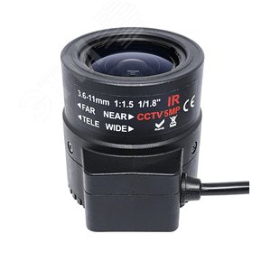 Объектив CS 5Мп LV3611DIR 5Мп 3.6-11 мм - Giraffe