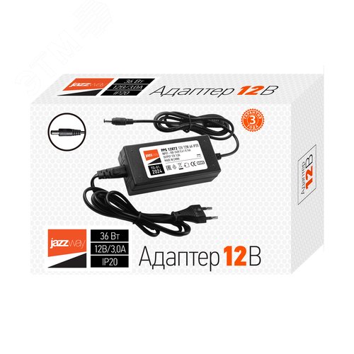 Адаптер к LED ленте 36W 12V - Jazzway