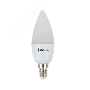 Лампа светодиодная LED 7Вт E14 530Лм 230V/50Hz теплый матовая свеча SP (1027818-2) - Jazzway