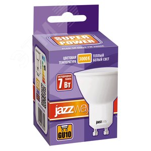 Лампа светодиодная LED 7Вт GU10 230V/50Hz теплый SP - фото 2