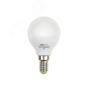 Лампа светодиодная LED 5Вт E14 400Лм теплый матовая шар 230V/50Hz ECO - Jazzway
