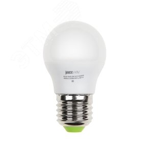 Лампа светодиодная LED 5Вт E27 400Лм белый матовая шар 230V/50Hz ECO (1036988A) - Jazzway