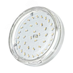Лампа светодиодная LED 6Вт GX53 510Лм холодный прозрачная ECO - Jazzway