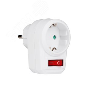 Переходник AD-1GS с заземлением и выключателем - Jazzway