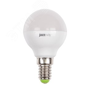 Лампа светодиодная LED 9Вт Е14 теплый матовый шар - Jazzway