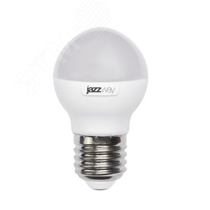 Лампа светодиодная LED 9Вт Е27 теплый белый матовый шар - Jazzway