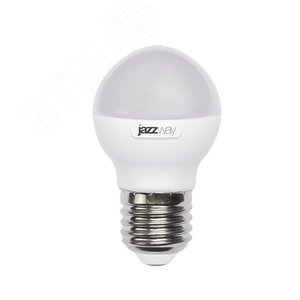 Лампа светодиодная LED 9Вт E27 холодный белый матовый шар - Jazzway